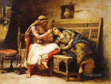 Queen of the Brigands Arabic Frederick Arthur Bridgman Oil Paintings